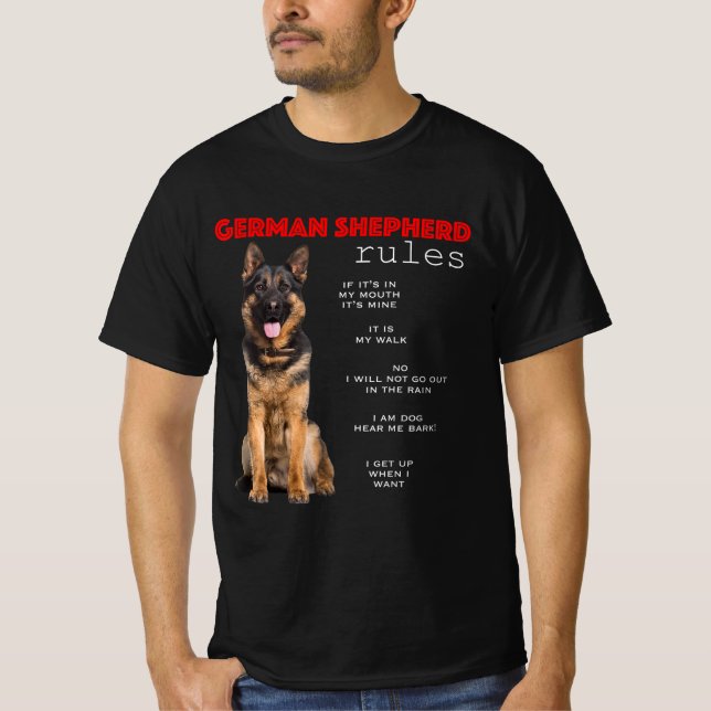 Funny German Shepherd T-Shirt (Front)