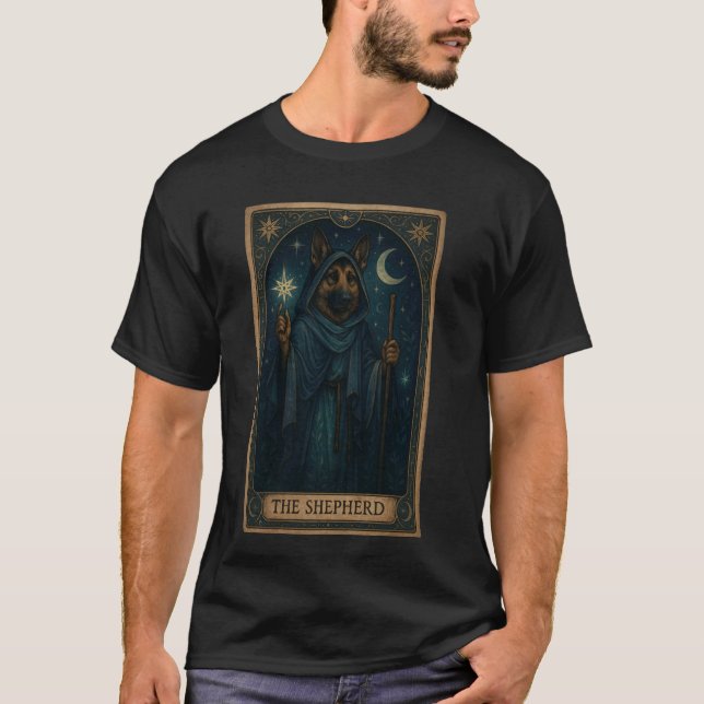 Funny German Shepherd Tarot Card German Shepherd M T-Shirt (Front)