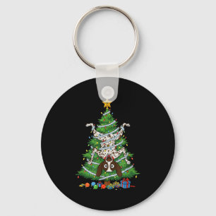Funny German Shorthaired Inter Dog Christmas Tree  Key Ring