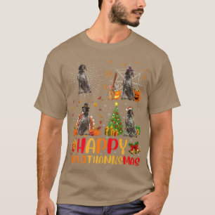 Funny German Shorthaired Pointer Dog Happy Halloth T-Shirt