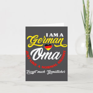 Funny Germany German Oma German Granny Deutsche Om Card