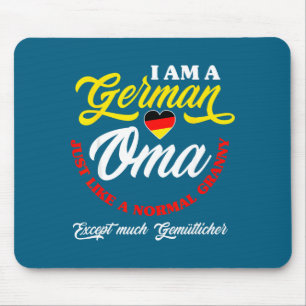 Funny Germany German Oma German Granny Deutsche Om Mouse Pad