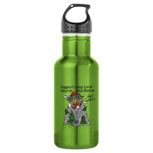 Funny Get Lost 532 Ml Water Bottle (Front)