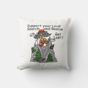 Funny Get Lost Cushion