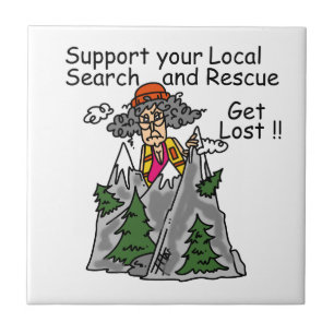 Funny Get Lost Tile