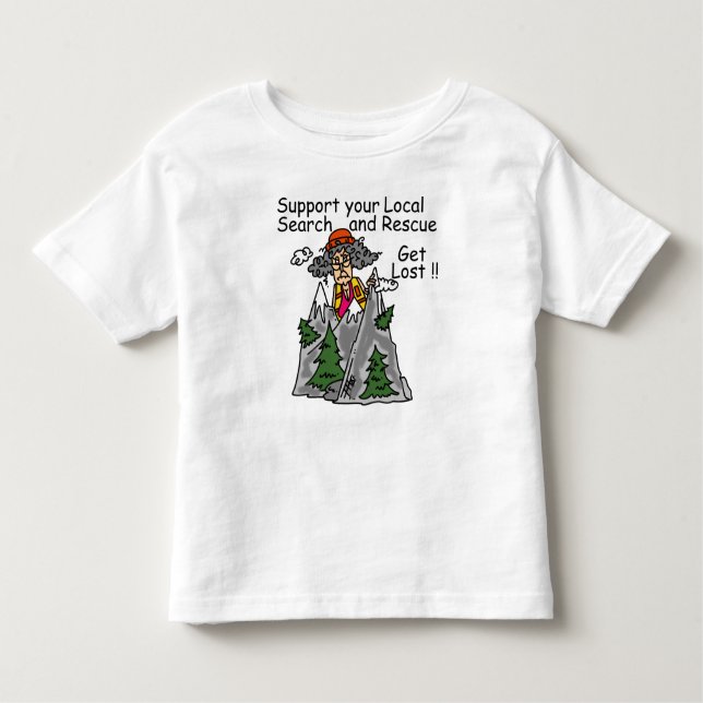Funny Get Lost Toddler T-Shirt (Front)