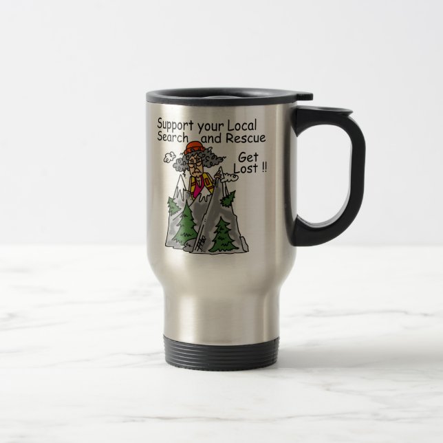 Funny Get Lost Travel Mug (Right)