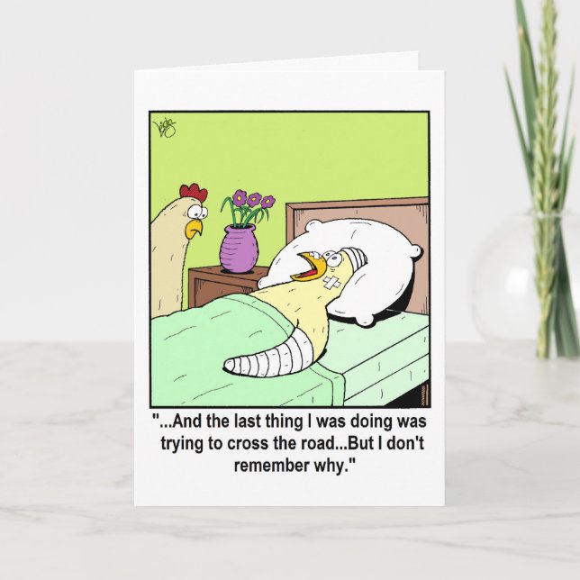 Funny get well card (Front)