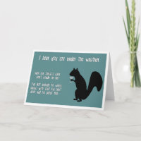Funny Get Well Card with Squirrel