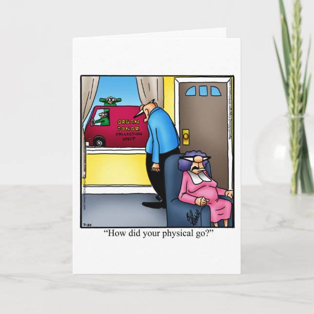 Funny Get Well Greeting Card (Front)