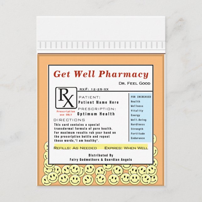 Funny Get Well Huge Card (Front)