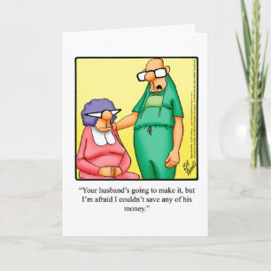 Funny Get Well Humour Card 