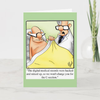 Funny Get Well Humour Greeting Card