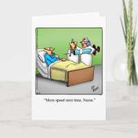 Funny Get Well Humour Greeting Card