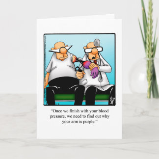 Funny Get Well Humour Greeting Card