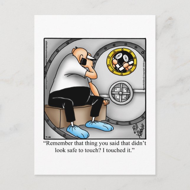 Funny Get Well Humour Postcard  (Front)