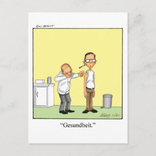 Funny Get Well Humour Postcard