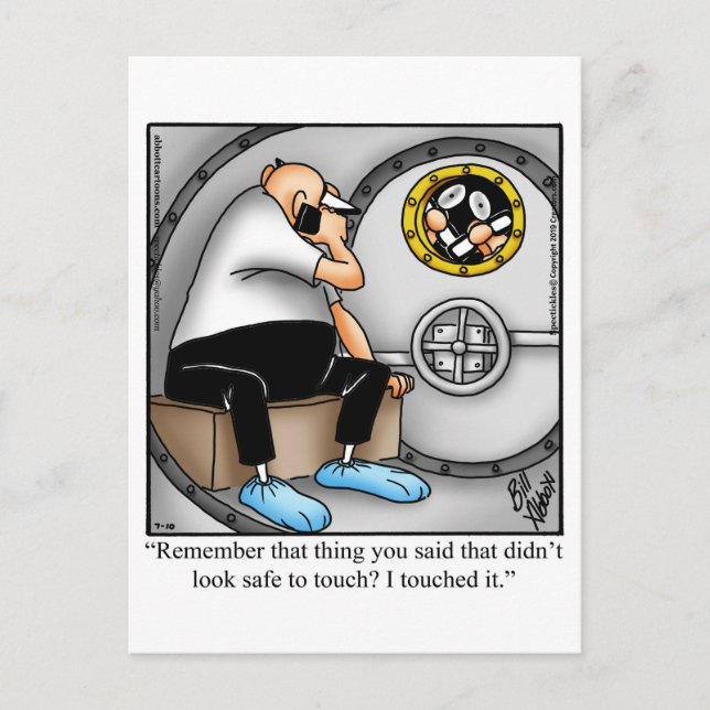 Funny Get Well Soon Postcard (Front)