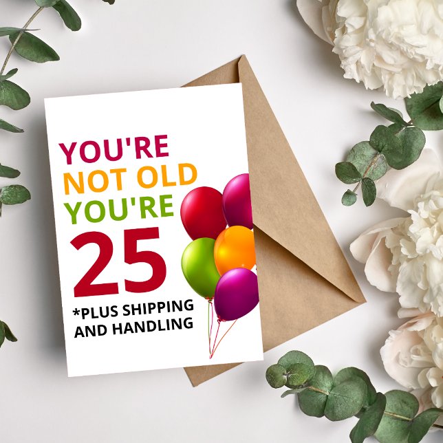 Funny Getting Older Birthday Card (Creator Uploaded)