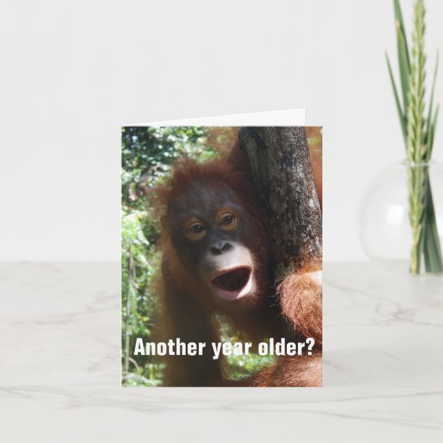 Funny Getting Older Birthday Humour Card (Front)
