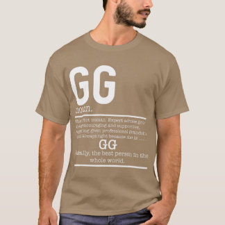 Funny GG Definition Grandma Mother Day Gifts T-Shirt