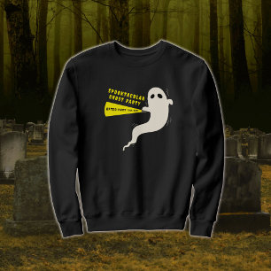 Funny Ghost "After-Party This Way?" Halloween Sweatshirt