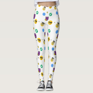 funny ghost and happy student leggings