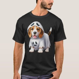 Funny Ghost Beagle Dog Lover Halloween Costume T-Shirt