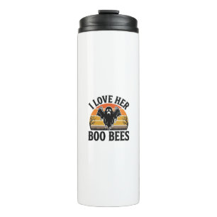Funny Ghost Bee Pun Vintage Halloween T-Shirt Desi Thermal Tumbler