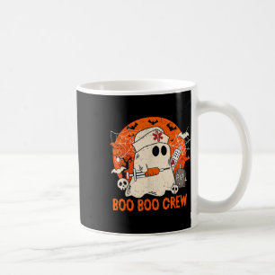 Funny Ghost Boo Boo Crew Halloween Nurse Nursing G Coffee Mug