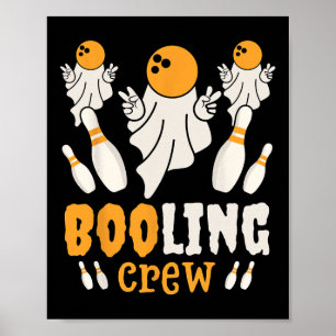 Funny Ghost Boo Booling Lover Lazy Halloween Costu Poster