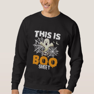 Funny Ghost Boo Sheet Halloween Sweatshirt