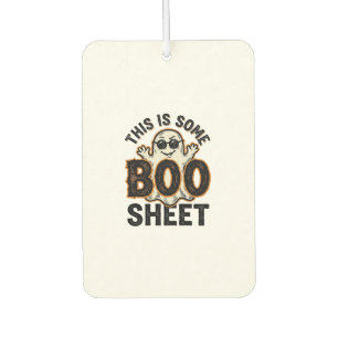 Funny Ghost Boo Sheet Vintage Halloween Shirt Desi Car Air Freshener