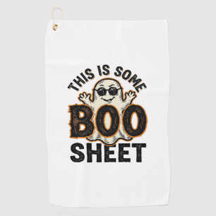 Funny Ghost Boo Sheet Vintage Halloween Shirt Desi Golf Towel