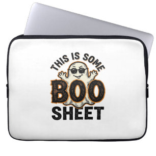 Funny Ghost Boo Sheet Vintage Halloween Shirt Desi Laptop Sleeve