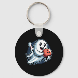 Funny Ghost Bowling Crew  Key Ring