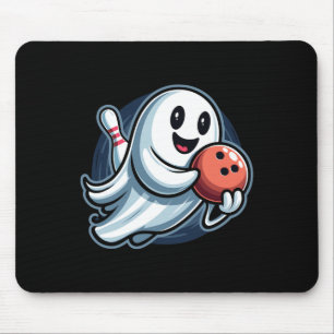 Funny Ghost Bowling Crew Mouse Pad