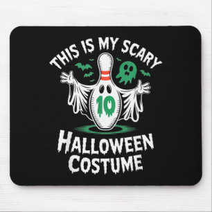 Funny Ghost Bowling League Team Halloween Humor Te Mouse Pad