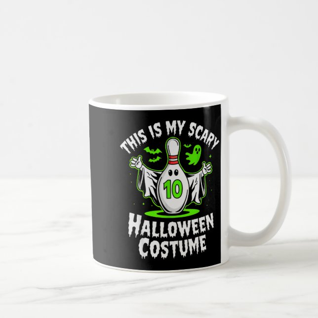 Funny Ghost Bowling League Team Halloween Humour D Coffee Mug (Right)