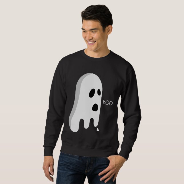 Funny ghost ,broken heart costume hallween sweatshirt (Front Full)