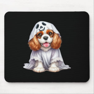 Funny Ghost Cavalier King Charles Spaniel Dog Love Mouse Pad