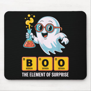 Funny Ghost Chemistry Boo The Element Of Surprise Mouse Pad