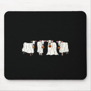 Funny Ghost Cows Halloween Animals Cow Lover Spook Mouse Pad
