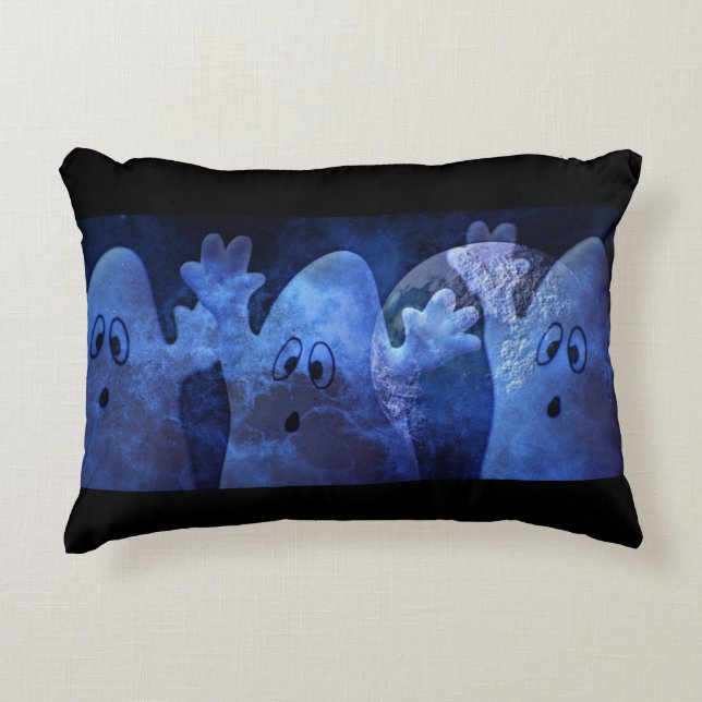Funny Ghost Decorative Cushion (Front)