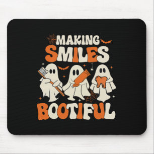 Funny Ghost Dentist Halloween Making Smiles Bootif Mouse Pad