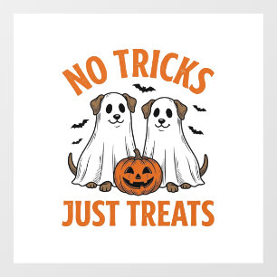 Funny Ghost Dog Halloween No Tricks Just Treats De