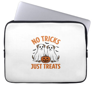 Funny Ghost Dog Halloween No Tricks Just Treats De Laptop Sleeve