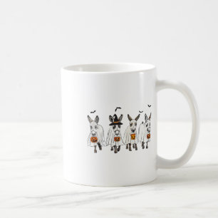 Funny Ghost Donkey Hallowen Donkey Lover Farmer Ha Coffee Mug