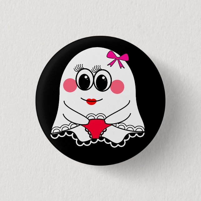 Funny Ghost emoji! 3 Cm Round Badge (Front)