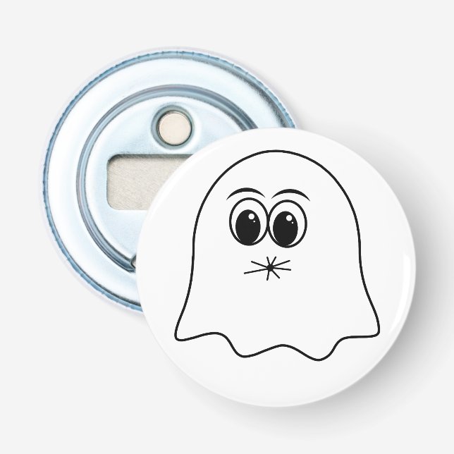 Funny Ghost emoji! Bottle Opener (Front)